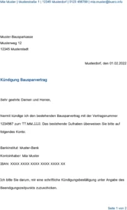 kuendigung-bausparvertrag-vorlage