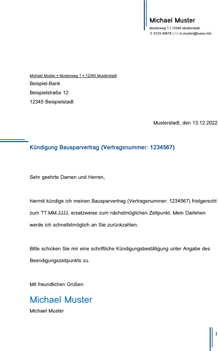 kuendigung-bausparvertrag-vorlage-verwenden