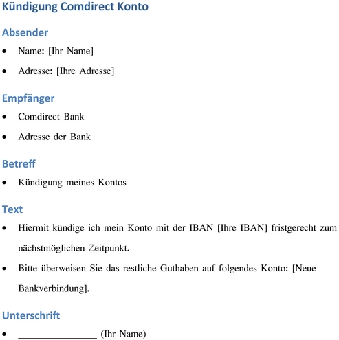 kuendigung-comdirect-konto-vorlage-gestalten