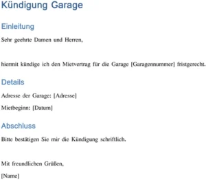kuendigung-der-garage-vorlage