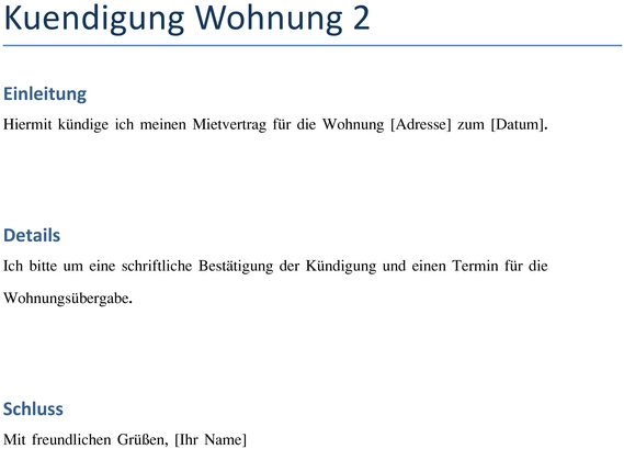 kuendigung-der-wohnung-muster-vorlage