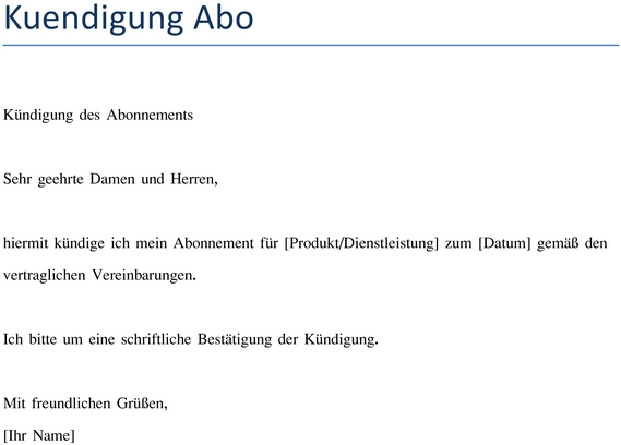 kuendigung-des-abonnements