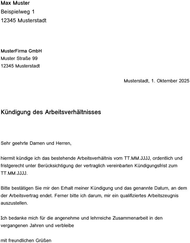 kuendigung-des-arbeitsverhaeltnisses-mit-bestaetigung
