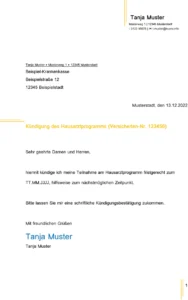 kuendigung-des-hausarztprogramms-vorlage
