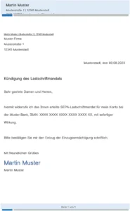 kuendigung-des-lastschriftmandats-vorlage