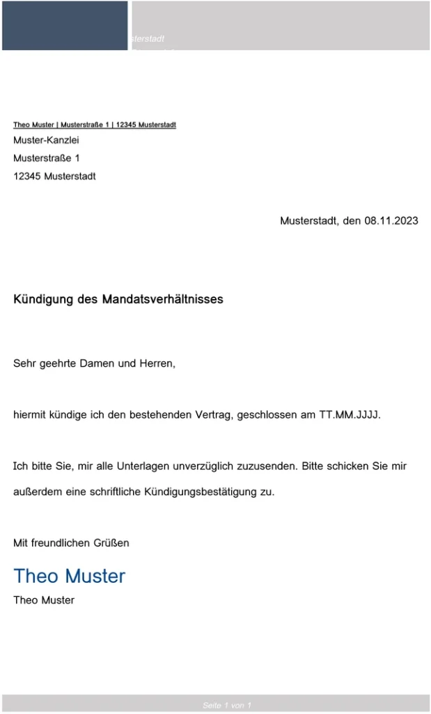 kuendigung-des-mandatsverhaeltnisses-vorlage