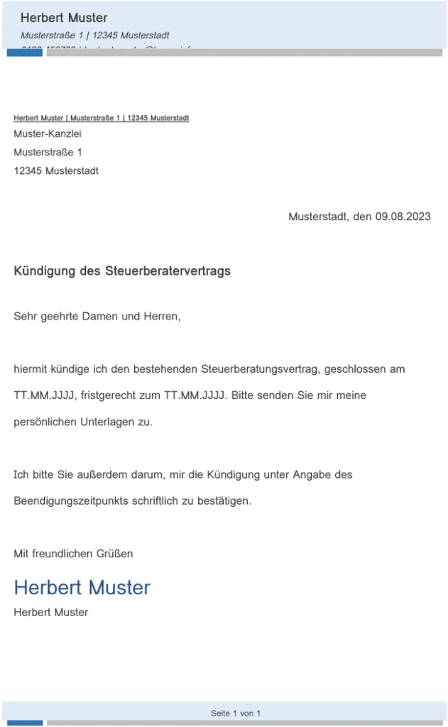 kuendigung-des-steuerberatervertrags-vorlage