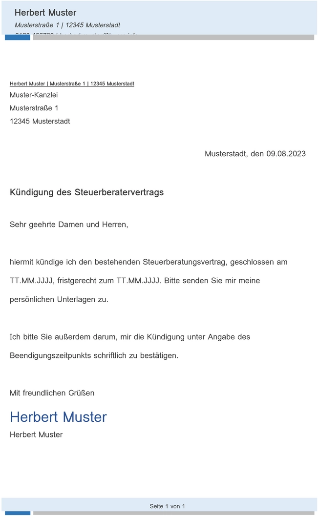 kuendigung-des-steuerberatervertrags-vorlage