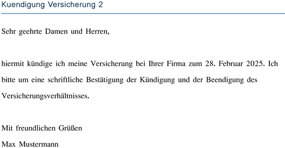 kuendigung-einer-versicherung-vorlage