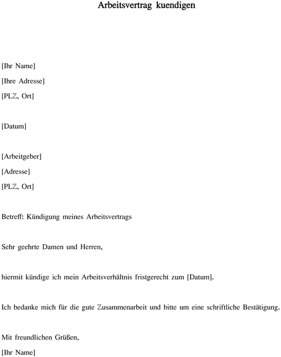 kuendigung-eines-arbeitsvertrags-vorlage-erstellen