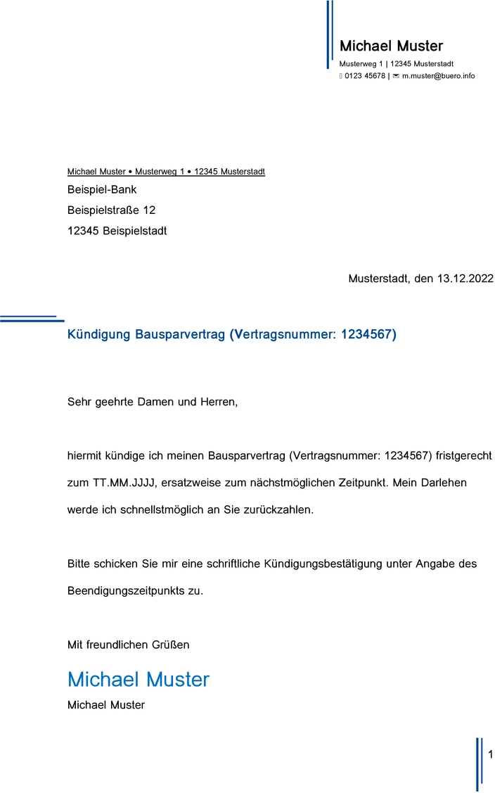 kuendigung-eines-bausparvertrags-vorlage
