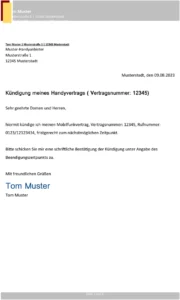 kuendigung-eines-handyvertrags-vorlage
