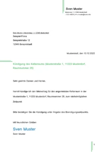kuendigung-eines-kellerraums-fuer-mietvertrag