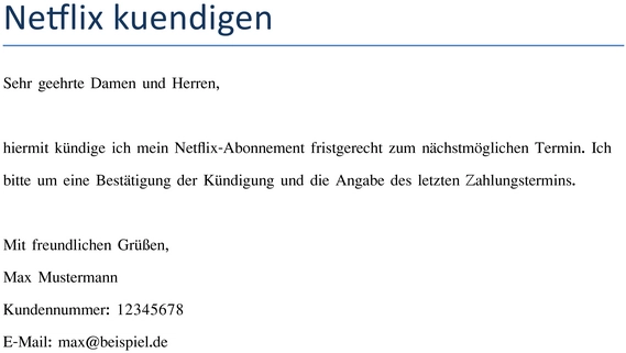 kuendigung-eines-netflix-abonnements-vorlage