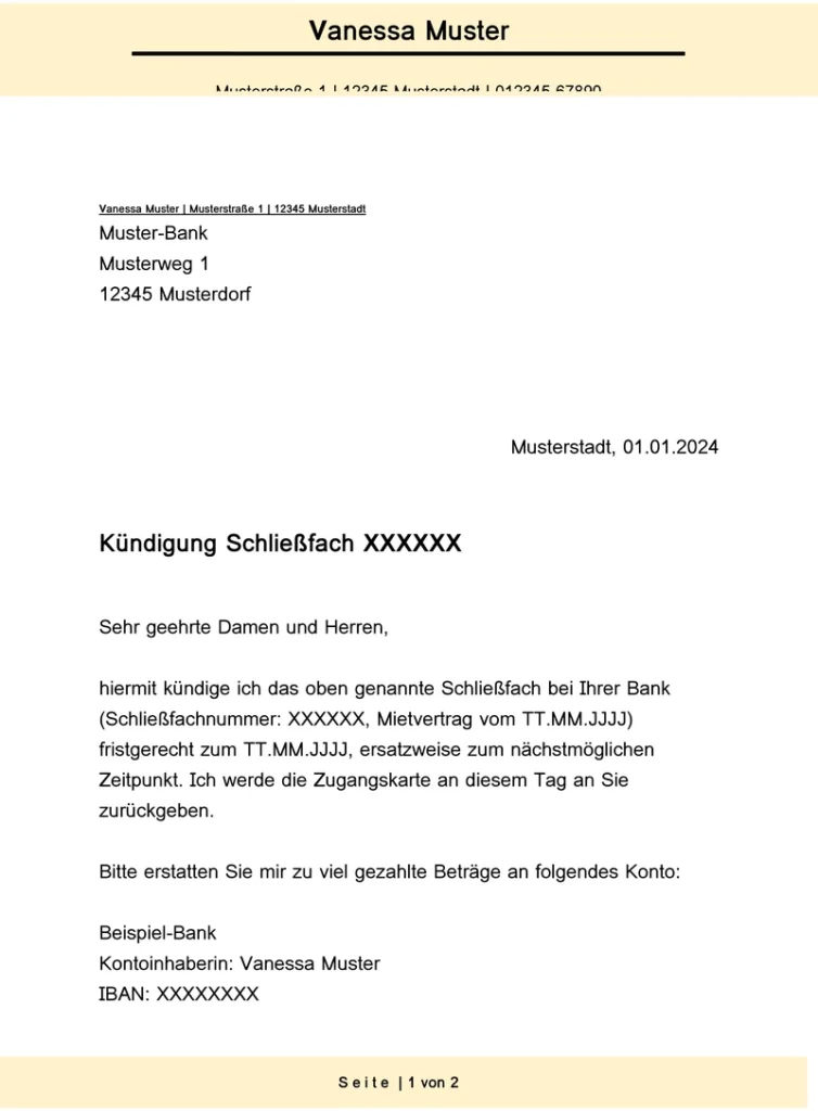kuendigung-eines-schliessfachs-vorlage-fuer-dich