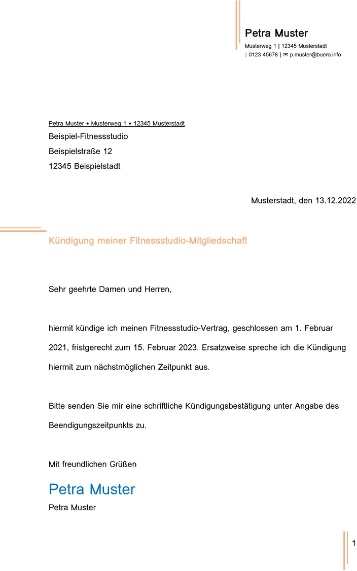 kuendigung-fitnessstudio-mitgliedschaft-vorlage