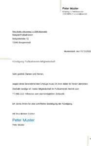 kuendigung-fussballverein-mitgliedschaft-vorlage