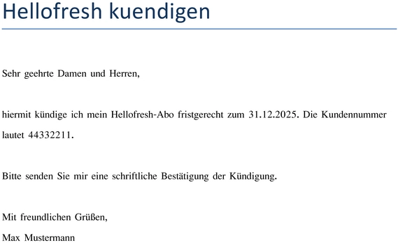 kuendigung-hellofresh-abonnement-vorlage