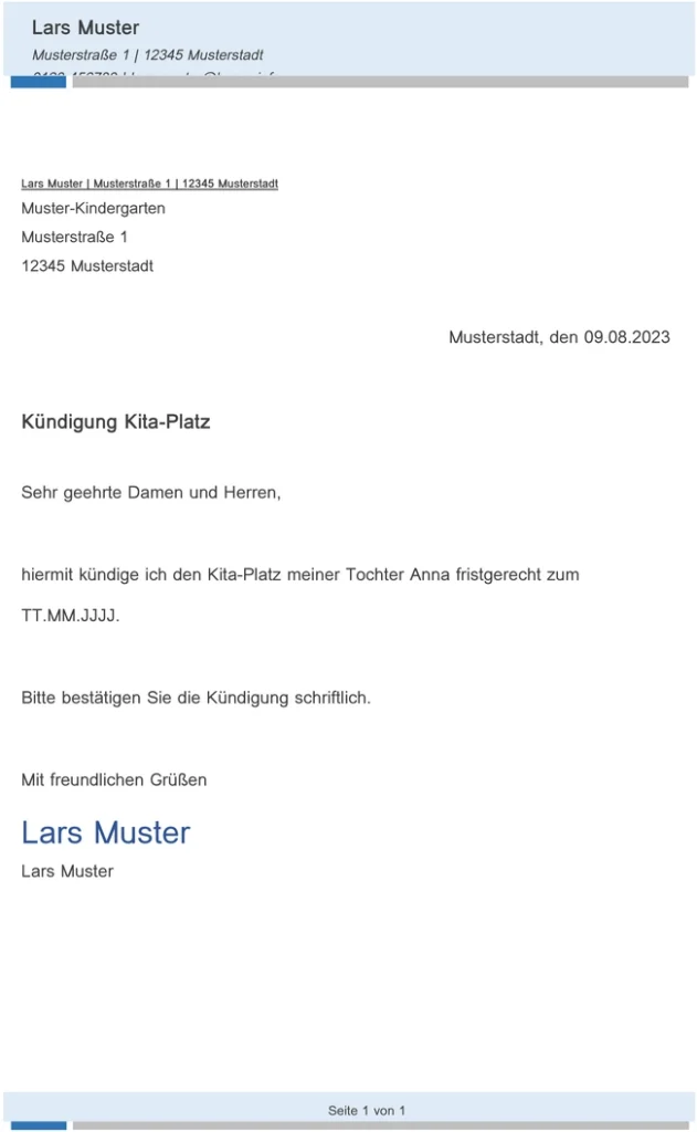 kuendigung-kita-platz-vorlage-fuer-eltern