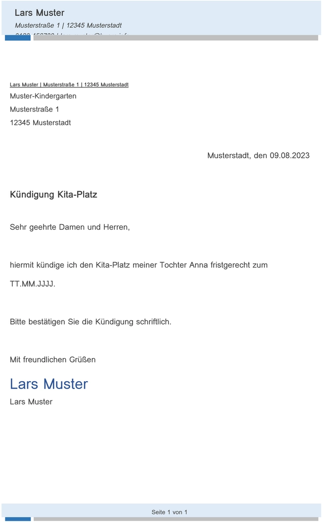 kuendigung-kita-platz-vorlage-fuer-eltern