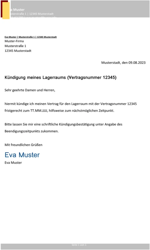 kuendigung-lagerraum-vorlage