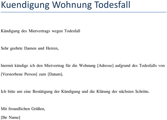 kuendigung-mietvertrag-wegen-todesfall