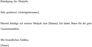 kuendigung-minijob-vorlage