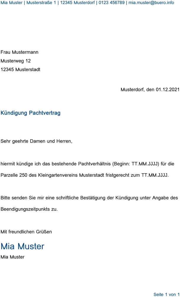 kuendigung-pachtvertrag-formell-erstellen