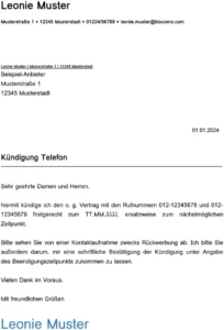 kuendigung-telefonanbieter-vorlage-erstellen-geschaeftlich-klarheit