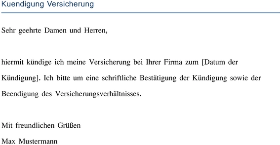 kuendigung-versicherung-vorlage-muster-dokument