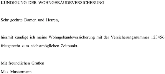 kuendigung-wohngebaeudeversicherung-vorlage-verwenden