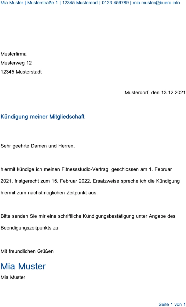 kuendigungsschreiben-fitnessstudio-vorlage