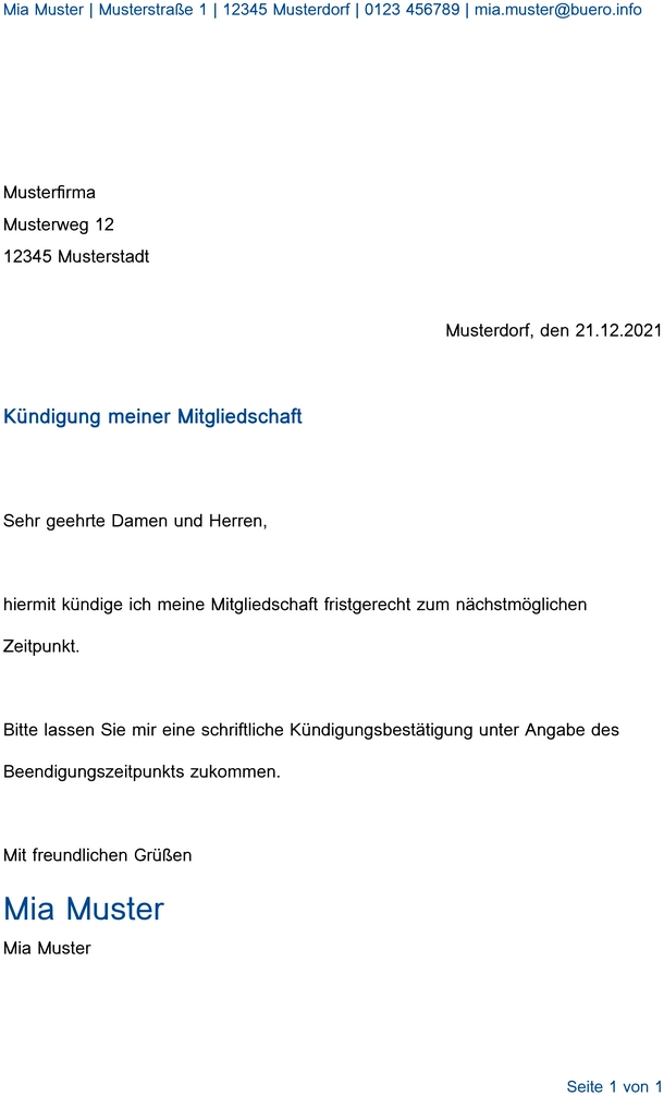 kuendigungsschreiben-mitgliedschaft-fristgerecht