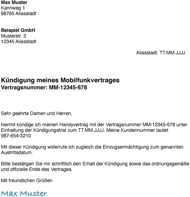 kuendigungsschreiben-mobilfunkvertrag-vorlage