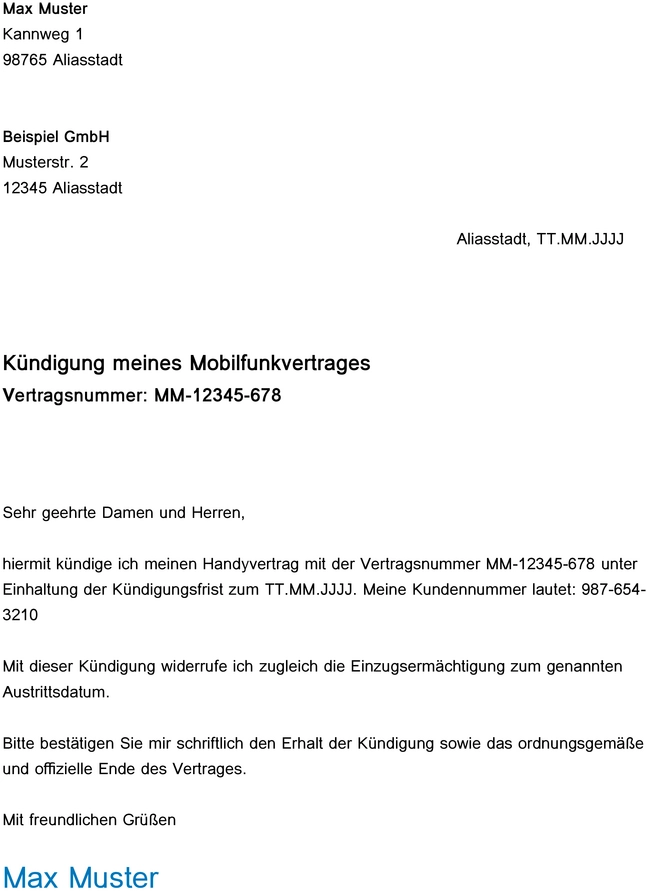 kuendigungsschreiben-mobilfunkvertrag-vorlage