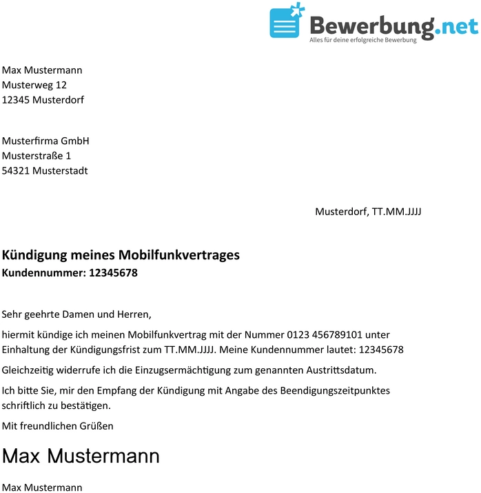 kuendigungsschreiben-mobilfunkvertrag-vorlage
