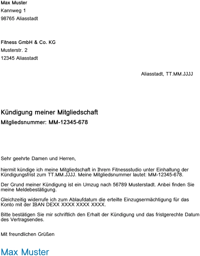 kuendigungsvorlage-fitnessstudio