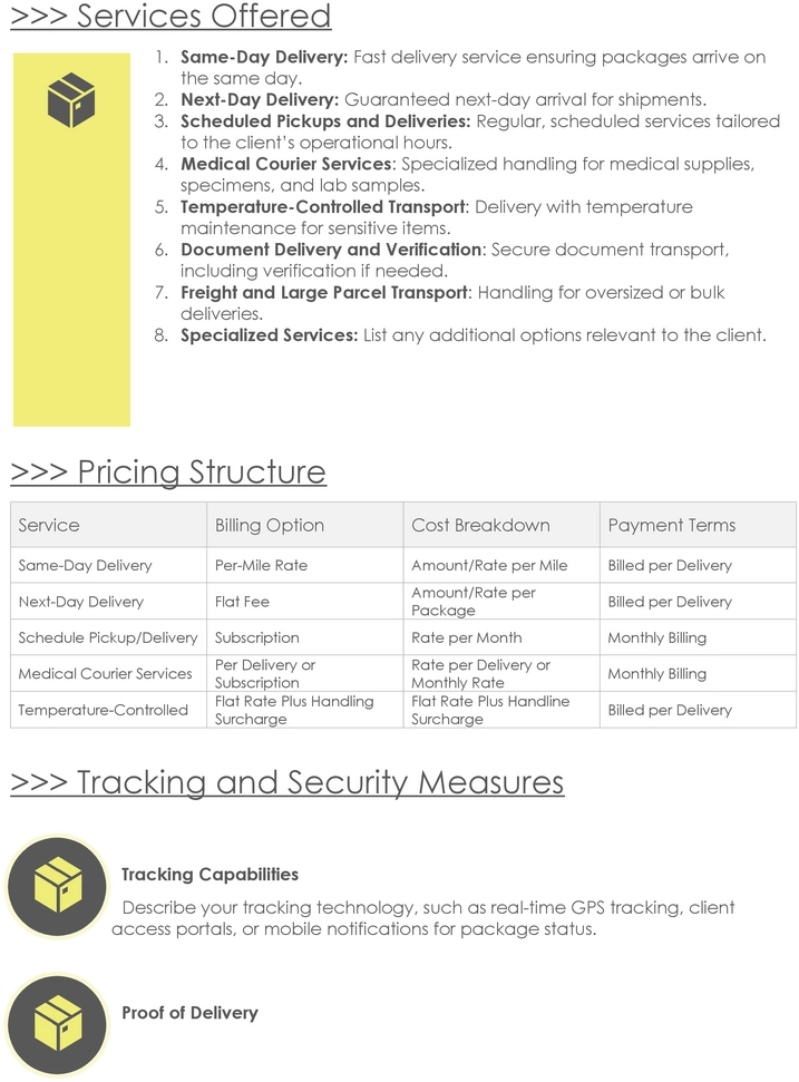 kurierdienst-vorlage-fuer-angebote-mit-preisstruktur