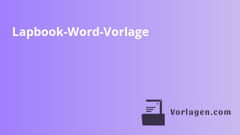 Lapbook-Word-Vorlage