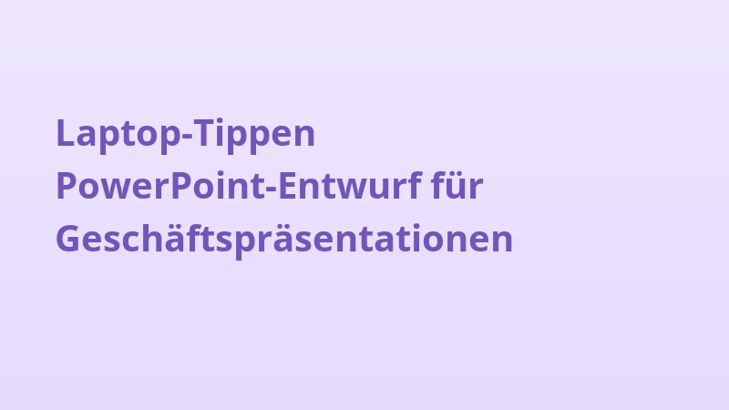 Laptop-Tippen PowerPoint-Entwurf für Geschäftspräsentationen