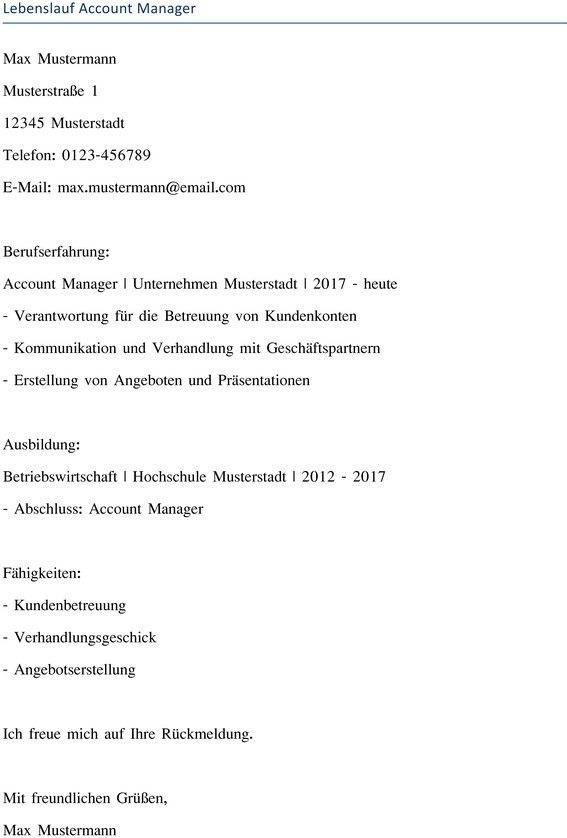 lebenslauf-account-manager-vorlage