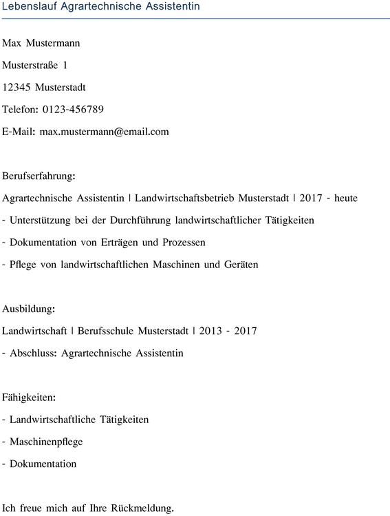 lebenslauf-agrartechnische-assistentin