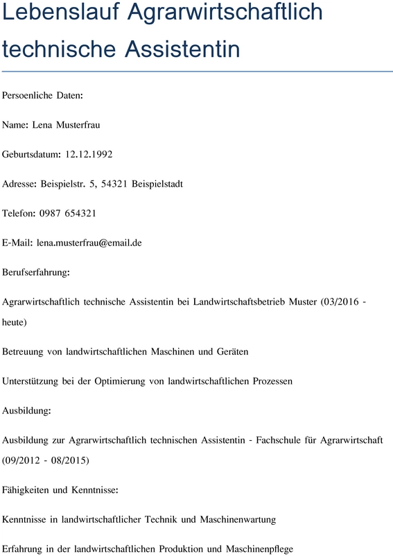 lebenslauf-agrarwirtschaftlich-technische-assistentin