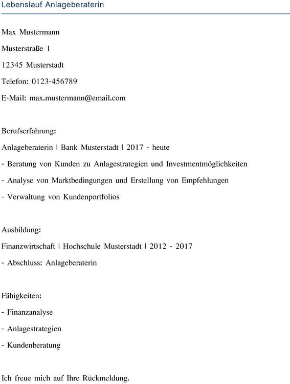 lebenslauf-anlageberaterin-fuer-erfolgreiche-bewerbung