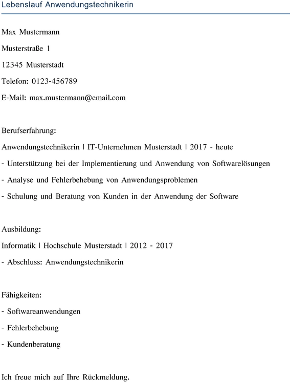 lebenslauf-anwendungstechnikerin-gestalten