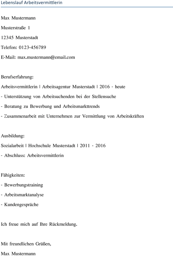 lebenslauf-arbeitsvermittlerin-optimiert