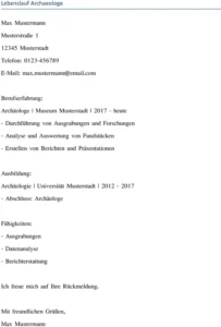 lebenslauf-archaeologe-vorlage-fuer-bewerbungen