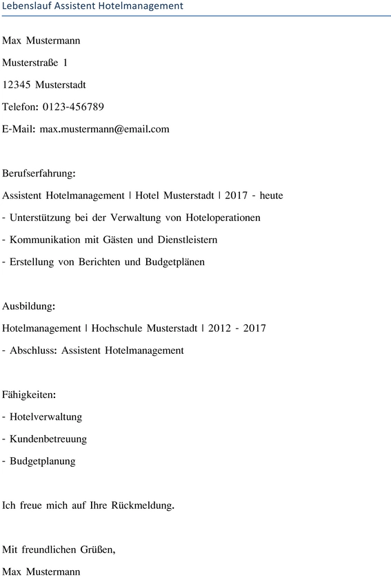 lebenslauf-assistent-hotelmanagement