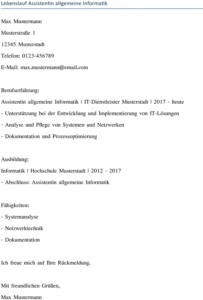 lebenslauf-assistentin-allgemeine-informatik