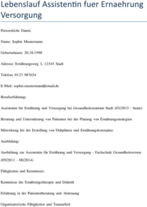 lebenslauf-assistentin-fuer-ernaehrung-und-versorgungsbranche